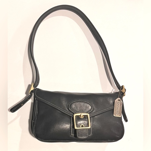 !!NEW MARK DOWN!! Coach Soho Leather Purse 9127 Small Shoulder Bag Black - Picture 3 of 6